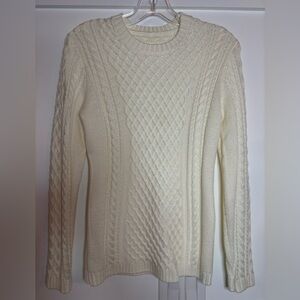 Cream Cable Knit Sweater